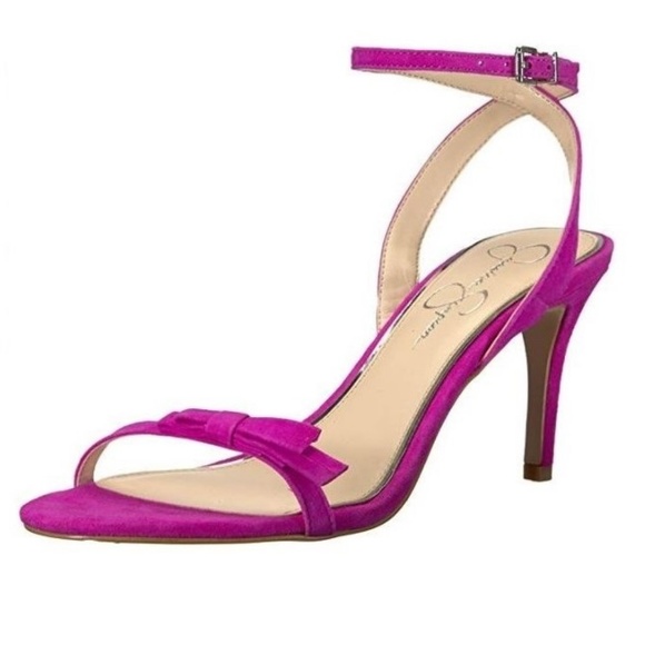 ~~SOLD~~ Jessica Simpson Hot Pink Heeled Sandal - Picture 3 of 6